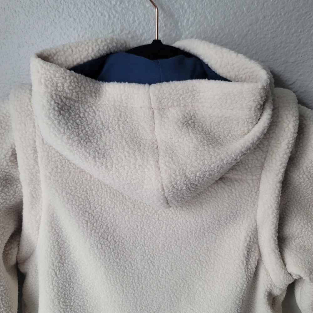 NWT The Sunday Collective 2-In-1 Fleece Jacket, Size 8Y, Color Almond Milk - Picture 10 of 13